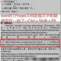 Word打开WPS文档链接乱码问题