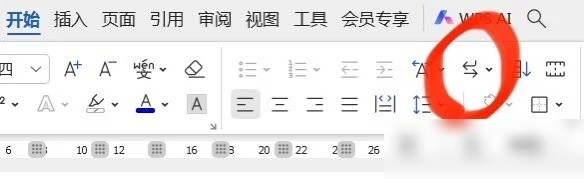 段落符号显示开关位置