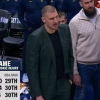 约基奇缺阵影响掘金内线表现