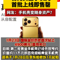 黄金手机壳走红