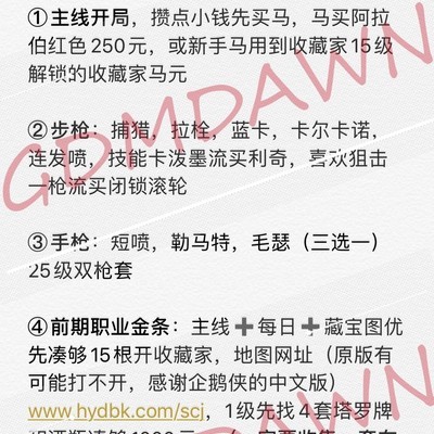 新手指南，《荒野大镖客OL》线上注意事项？