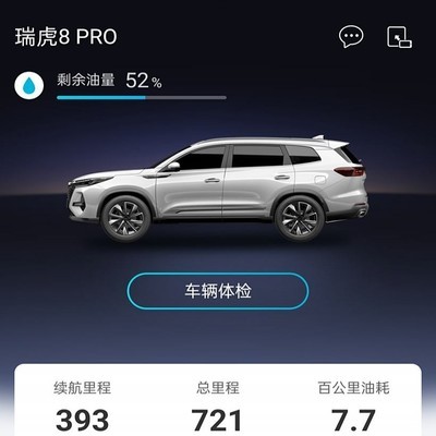 瑞虎8 PRO 1.6T真实油耗是多少？