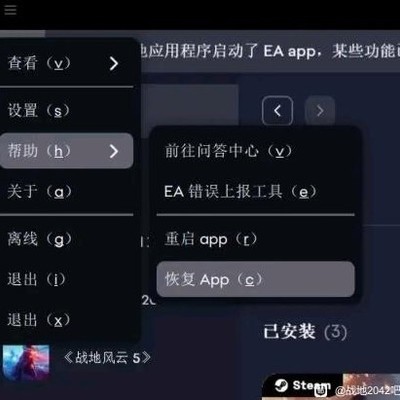 《战地2042》Steam平台启动问题解决方案？