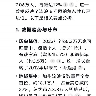 美国城市流浪汉数量，2023-2024年激增数据揭示社会问题