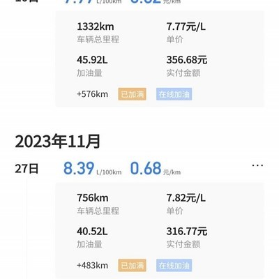 欧尚X7 PLUS实际高速油耗车主分享？