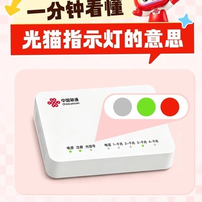光猫指示灯故障自查指南