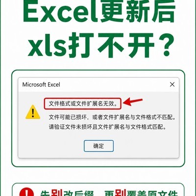 Excel更新后xls文件打不开