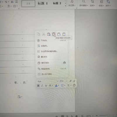 WPS论文封面粘贴技巧