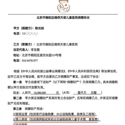 陈光标公布1000万善款用途