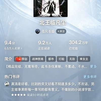 北王临凡尘，都市超凡爽文