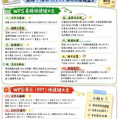 WPS表格与PPT高效快捷键