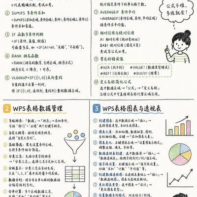 WPS表格高频函数速记
