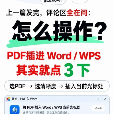 PDF插入Word的高效方法