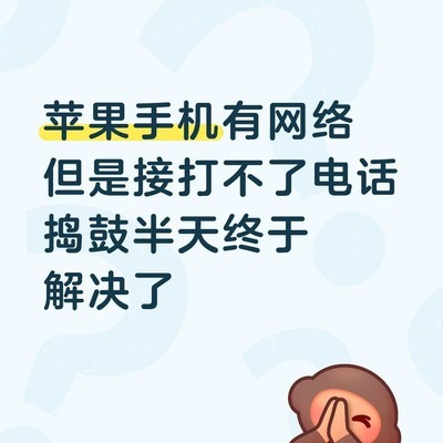 苹果双卡手机通话故障解决