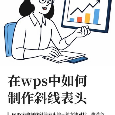 WPS斜线表头制作方法