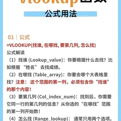 VLOOKUP六大实用技巧