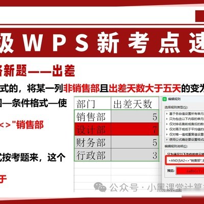 二级WPS新考点速递
