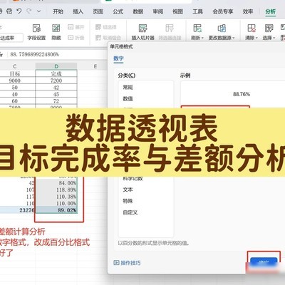 数据透视表多维分析