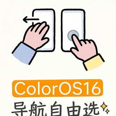 ColorOS16导航方式设置指南