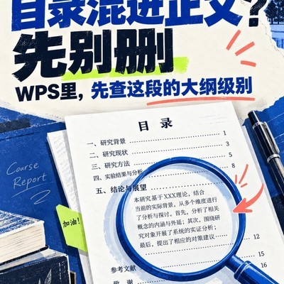 WPS目录混入正文的修复方法