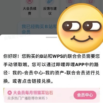 B站WPS联合会员领取指南
