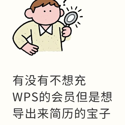 WPS简历导出服务