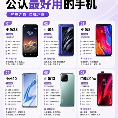 小米六款经典机型回顾