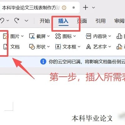 本科论文三线表规范指南