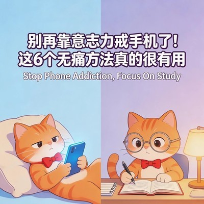 无痛戒手机的6个温和方法