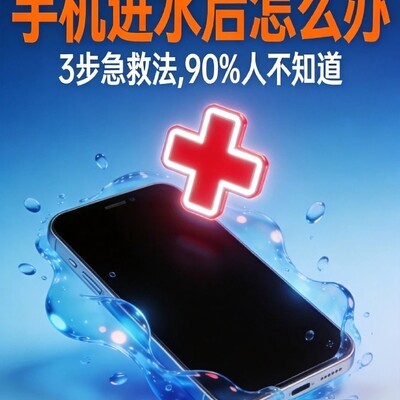 手机进水急救三步法