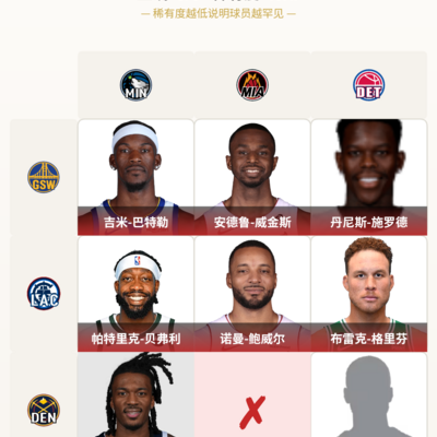 热火掘金球员大盘点