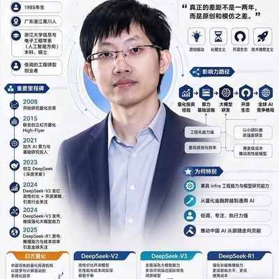 梁文峰，从8万到万亿的量化传奇