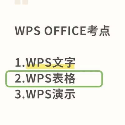 WPS表格核心操作与技巧