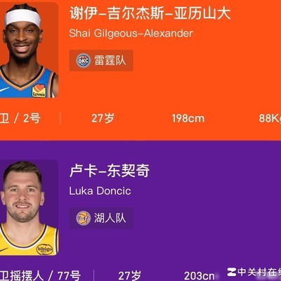 东契奇与SGA，27岁未来可期