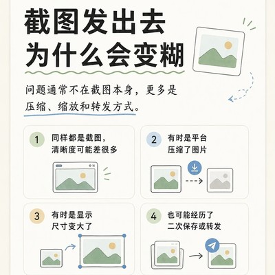 截图模糊的五大原因