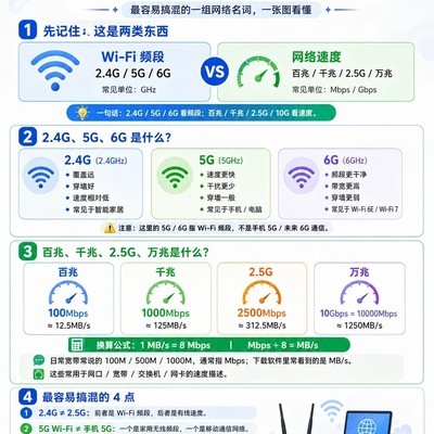 Wi-Fi频段与网络速率区别