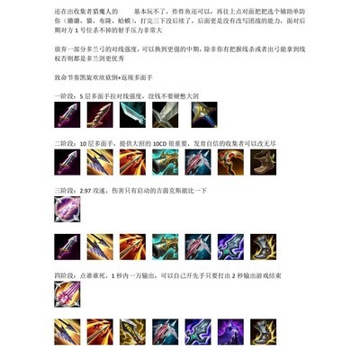 下路射手出装与阵容思考