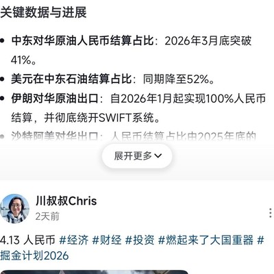 人民币原油结算崛起