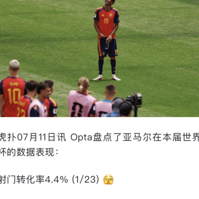 球星闪耀世界杯，亚马尔成唯一遗憾