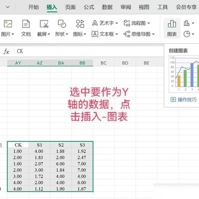 XY轴折线图绘制技巧
