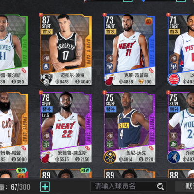 1亿工资帽首选NBA球星
