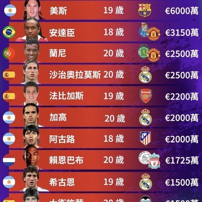 2007年高身价新星