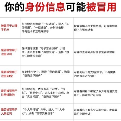 身份证被冒用自查指南