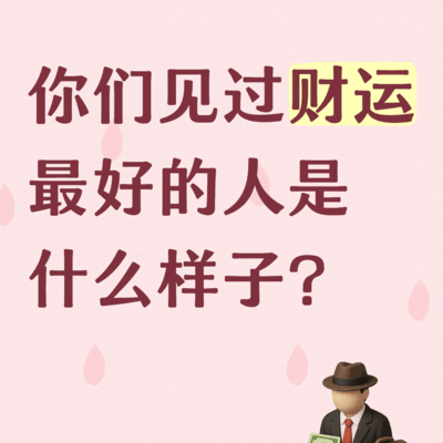 财运最好的人什么样