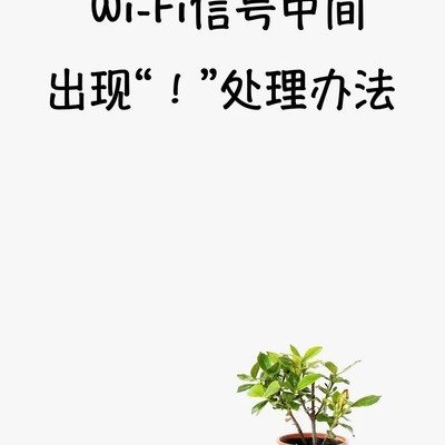 Wi-Fi有信号无网络解决方法