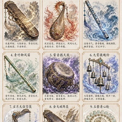 东方玄幻神兵图鉴