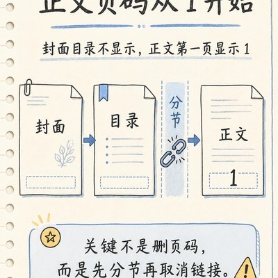 Word分节设置页码