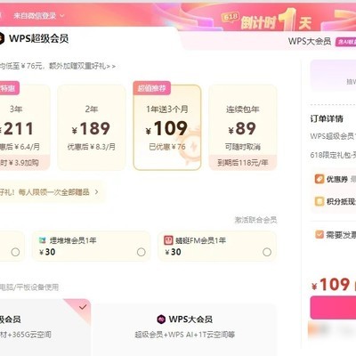 WPS会员报销与发票明细