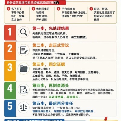 身份证信息泄露应急指南