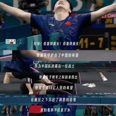 樊振东，中国男乒最后一位战士